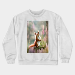 Forest Red Squirrel Crewneck Sweatshirt